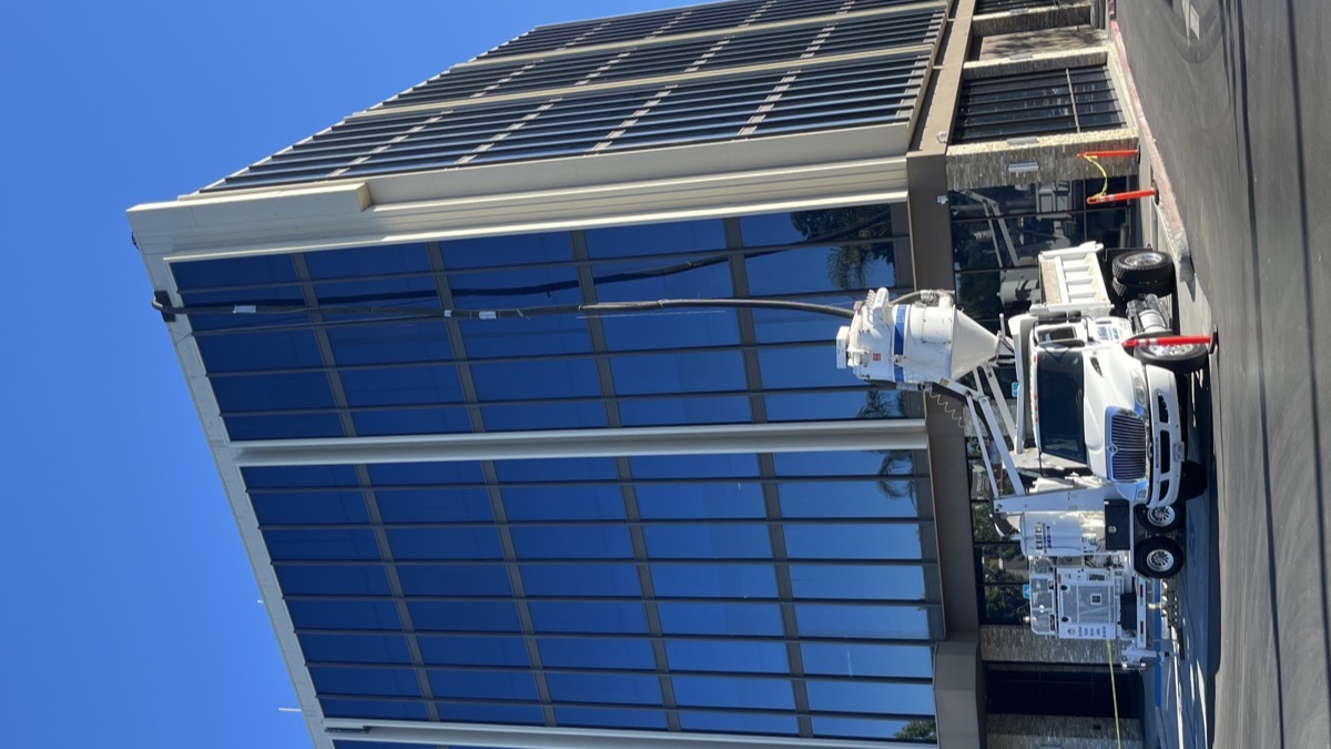 Rooftop vacuuming project